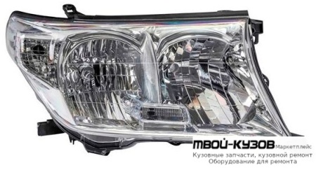 ФАРА ПРАВАЯ СТОРОНА ПОД КОРРЕКТОР (DEPO) для Toyota LANDCRUISER 200 (2008-2011)