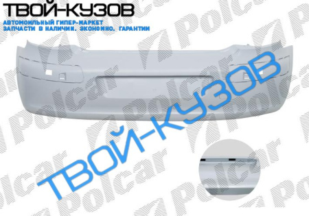 307 01-08 БАМПЕР ЗАДНИЙ H/B ГРУНТ