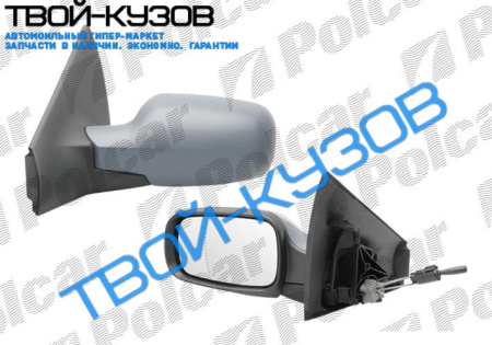 MEGANE II 03- ЗЕРКАЛО L МЕХАНИЧЕСКОЕ ПОД ПОКРАСКУ
