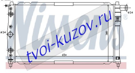 NUBIRA РАДИАТОР ОХЛАЖДЕН (NISSENS) (см.каталог)
