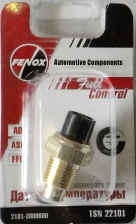Датчик температуры ВАЗ-2101 ТМ-106 в блок (Fenox) TSN22101O7