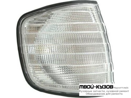 УКАЗ.ПОВОРОТА УГЛОВОЙ ПРАВАЯ СТОРОНА (DEPO) БЕЛЫЙ для Mercedes W126 (1980-1991)