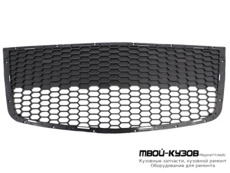 РЕШЕТКА БАМПЕРА ПЕРЕДНИЙ ЦЕНТРАЛ С ХРОМ МОЛДИНГ (ХЭТЧБЭК) (КИТАЙ) для Chevrolet AVEO T255 ХЭТЧБЭК (2008-)