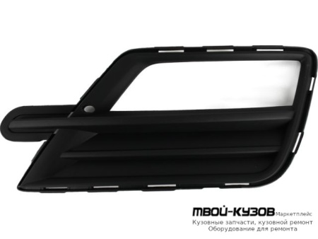 РЕШЕТКА БАМПЕРА ПЕРЕДНИЙ ЛЕВАЯ СТОРОНА С ОТВЕРСТИЯМИ ПОД ПРОТИВОТУМАННЫЕ ФАРЫ (КИТАЙ) для Volkswagen CADDY (2010-)