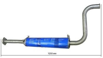 Глушитель доп. (резонатор) ВАЗ-21082,13,14,15 инж.дв.V1,5 ЕВРО-2 под катализ. (АвтоВАЗ) в уп.