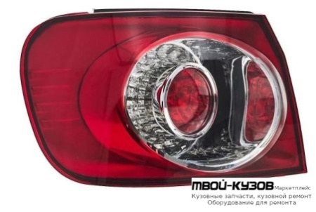 ФОНАРЬ ЗАДНИЙ ВНЕШНИЙ ЛЕВАЯ СТОРОНА С ДИОД (DEPO) для Volkswagen GOLF PLUS (2004-)