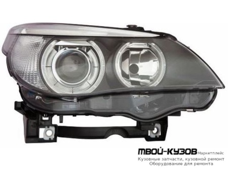 ФАРА ПРАВАЯ СТОРОНА ЛИНЗОВАННАЯ С КОРРЕКТОР , ДИОД (КСЕНОН) (DEPO) для BMW E60 (2002-)