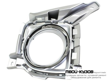 РЕШЕТКА БАМПЕРА ПЕРЕДНИЙ ЛЕВАЯ СТОРОНА С ОТВЕРСТИЯМИ ПОД ПРОТИВОТУМАННЫЕ ФАРЫ ХРОМ (КИТАЙ) для Toyota LANDCRUISER 200 (2012-)