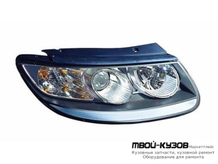 ФАРА ЛЕВАЯ СТОРОНА +/- КОРРЕКТОР (DEPO) ВНУТРИ ЧЁРНЫЙ для Hyundai SANTA FE (2006-2011)