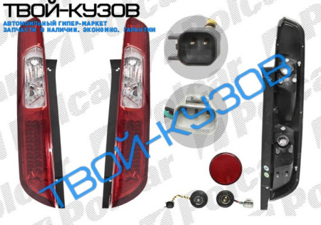 FOCUS II 05- HB ФОНАРИ ЗАДНИЕ СВЕТОДИОДНЫЕ КРАСНО-БЕЛЫЕ ТЮНИНГ КОМПЛ.