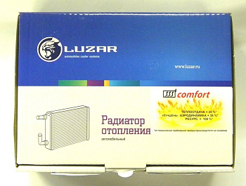 Радиатор отопителя ВАЗ-2106 (ан.медн.) алюминиевый паяный (широкий) (LUZAR) Comfort LRh 0101b