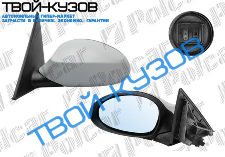 1 E87 04-ЗЕРКАЛО+ОБОГРЕВ  ЛЕВОЕ ПОД ПОКРАСКУ