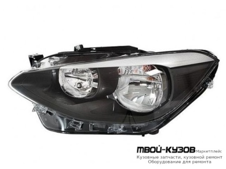 ФАРА ЛЕВАЯ СТОРОНА С КОРРЕКТОР ВНУТРИ ЧЁРНЫЙ (DEPO) для BMW F20 / F21 1 series (2011-)