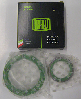 Сальник коленвала ВАЗ-2101 (1 передний+1 задний) (TRIALLI) PM781