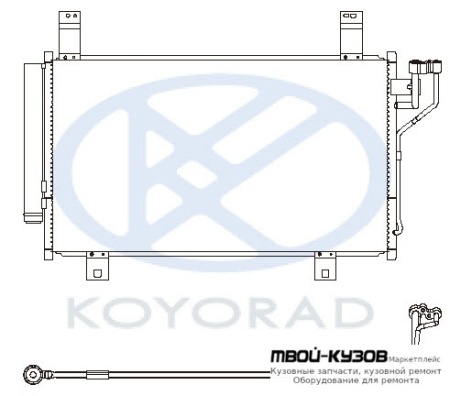 CX5 КОНДЕНСАТОР КОНДИЦИОНЕРА (KOYO) для Mazda CX5 (2012-2017)