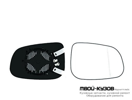 СТЕКЛО ЗЕРКАЛА ПРАВАЯ СТОРОНА С ПОДОГРЕВОМ (ASPHERICAL) (ТАЙВАНЬ) для Volvo S40 / V50 (2008-), Volvo S60 (2010-)