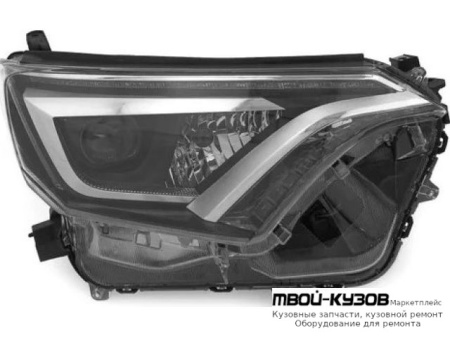 ФАРА ПРАВАЯ СТОРОНА ЛИНЗОВАННАЯ С КОРРЕКТОР ДИОД (TYC) для Toyota RAV4 (2013-)