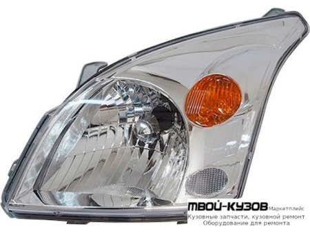 ФАРА ЛЕВАЯ СТОРОНА +/- ПОД КОРРЕКТОР (КИТАЙ) для Toyota LANDCRUISER PRADO 120 (09.2002-)