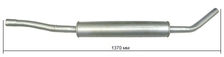 Глушитель доп. (резонатор) ВАЗ-2121 (AS)