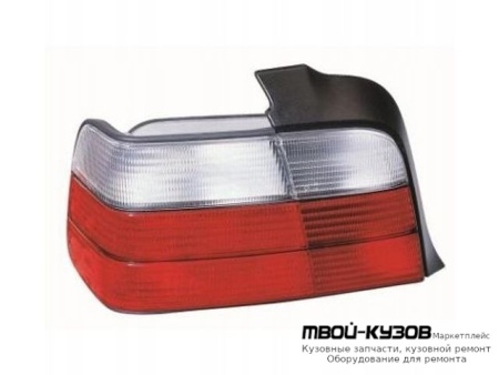 ФОНАРЬ ЗАДНИЙ ВНЕШНИЙ ЛЕВАЯ СТОРОНА (СЕДАН) (DEPO) БЕЛ-КРАСНЫЙ для BMW E36 (12.1990 - 01.2000)