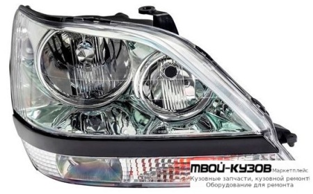 ФАРА ПРАВАЯ СТОРОНА (USA) ВНУТРИ (DEPO) ХРОМ для Lexus RX 300 (1999 - 02.2002)