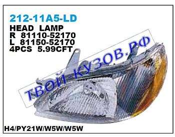 echo фара правая европа 212-11A5R-LD