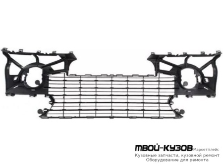 РЕШЕТКА БАМПЕРА ПЕРЕДНИЙ БЕЗ ОТВЕРСТИЙ ПОД ПРОТИВОТУМАННЫЕ ФАРЫ (ТАЙВАНЬ) для Peugeot 307 (2005-)