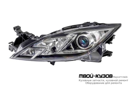 ФАРА ЛЕВАЯ СТОРОНА +/- ПОД КОРРЕКТОР (DEPO) для Mazda 6 (2008-2012)