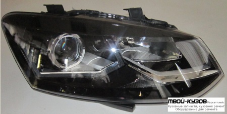 ФАРА ПРАВАЯ СТОРОНА ТЮНИНГ ЛИНЗОВАННАЯ , ДИОД (КИТАЙ) для Volkswagen POLO (09.2010 - 2020)