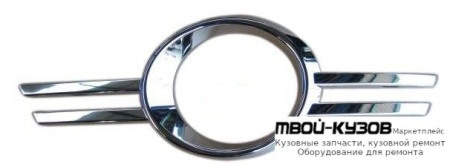 МОЛДИНГ РЕШЕТКИ БАМПЕРА ЛЕВАЯ СТОРОНА ХРОМ (ТАЙВАНЬ) для Mercedes W204 (2007-)