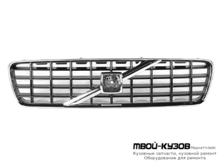 РЕШЕТКА РАДИАТОРА ХРОМ-СЕРЫЙ (ТАЙВАНЬ) для Volvo S60 (2000-)