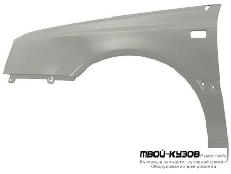 КРЫЛО ПЕРЕДНИЙ ЛЕВАЯ СТОРОНА С ПРЯМОУГ ОТВ ПОД ПОВТОРИТЕЛЬ для Volkswagen GOLF III (11.1991 - 09.1997), Volkswagen VENTO (02.1992 - 08.1998)
