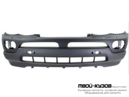 БАМПЕР ПЕРЕДНИЙ С ОТВ ПОД ДАТЧИКИ , П/ОМЫВАТЕЛЬ ФАР , ГРУНТ (ТАЙВАНЬ) для BMW E53 X5 (1999-2004.2004 - 2006)