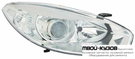 ФАРА ПРАВАЯ СТОРОНА ПОД КОРРЕКТОР (КСЕНОН) (DEPO) для Renault FLUENCE (2010-)