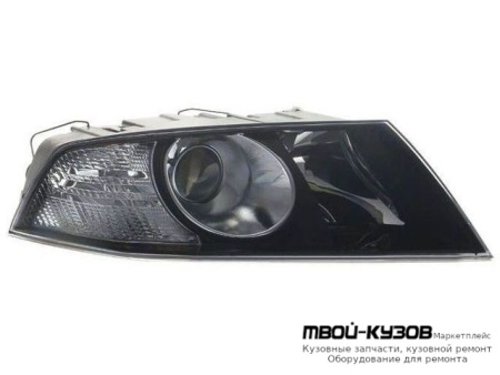 ФАРА ПРАВАЯ СТОРОНА ЛИНЗОВАННАЯ С КОРРЕКТОР ТЮНИНГ (DEPO) ВНУТРИ ЧЁРНЫЙ для Skoda OCTAVIA (2004-2008)