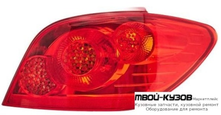 ФОНАРЬ ЗАДНИЙ ВНЕШНИЙ ПРАВАЯ СТОРОНА (DEPO) для Peugeot 307 (2005-)