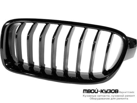 РЕШЕТКА РАДИАТОРА ЛЕВАЯ СТОРОНА ТЮНИНГ ЧЁРНЫЙ (ТАЙВАНЬ) для BMW F30 3 series (2012-)