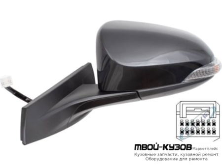 ЗЕРКАЛО ЛЕВАЯ СТОРОНА ЭЛЕКТР С ПОДОГРЕВОМ УКАЗАТЕЛЬ ПОВОРОТА АВТОСКЛАДЫВ (CONVEX) (ТАЙВАНЬ) для Toyota CHR (2017-)