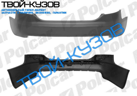 A6 04-09 БАМПЕР ЗАДНИЙ ГРУНТ SEDAN БЕЗ ОТВ ПОД ПАРКТРОНИК