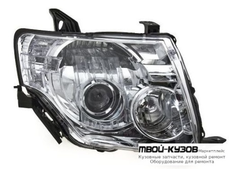 ФАРА ПРАВАЯ СТОРОНА ПОД КОРРЕКТОР (КСЕНОН) (DEPO) для Mitsubishi PAJERO / MONTERO (2007-)