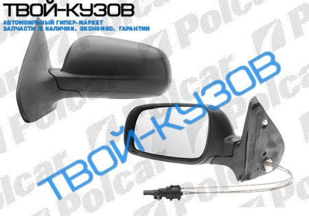 GOLF4/BORA 98- ЗЕРКАЛО ЛЕВОЕ МЕХАНИЧЕСКОЕ АСФЕРИЧЕСКОЕ