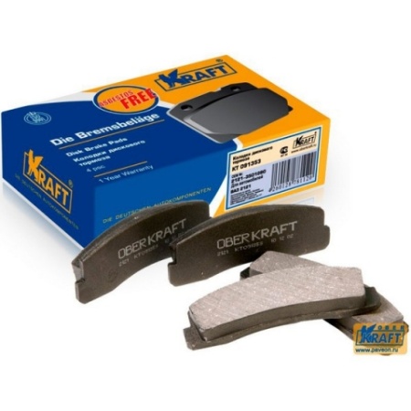 Колодка тормозная ВАЗ-2121 передняя (KRAFT) (4 шт.)