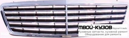 РЕШЕТКА РАДИАТОРА В СБОРЕ ХРОМ-ЧЁРНЫЙ (ТАЙВАНЬ) для Mercedes W203 (07.2000-)