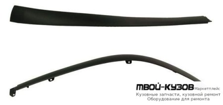 СПОЙЛЕР БАМПЕРА ПЕРЕДНИЙ ЛЕВАЯ СТОРОНА ЧЁРНЫЙ (ТАЙВАНЬ) для Toyota AURIS (2007-)