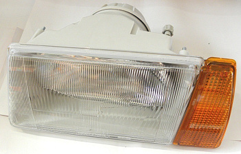 Фара ВАЗ-2108 левая в сборе c желт.пов.б/л (серый корпус) (Формула Света)