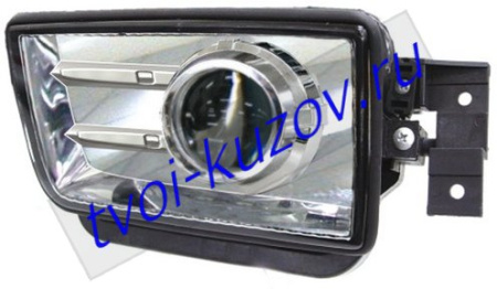 E34 ФАРА ПРОТИВОТУМ лев. и прав. (КОМПЛЕКТ) ТЮНИНГОВАН. прозрачн. (DEPO) внутри хромирован