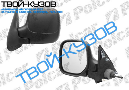 PARTNER/BERLINGO 96-08 ЗЕРКАЛО ПРАВОЕ R МЕХАНИКА+ОБОГРЕВ