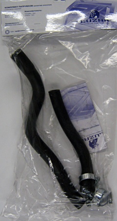 Патрубки печки ВАЗ-2123 (2шт.) (LUZAR) с хомут.