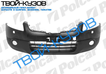 QASHQAI 2007- БАМПЕР ПЕРЕДНИЙ С ОТВ ПОД ОМЫВАТЕЛЬ ГРУНТОВАННЫЙ