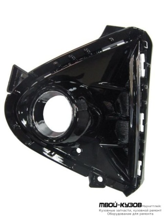 РЕШЕТКА БАМПЕРА ПЕРЕДНИЙ ЛЕВАЯ СТОРОНА С ОТВЕРСТИЯМИ ПОД ПРОТИВОТУМАННЫЕ ФАРЫ (КИТАЙ) для Hyundai SOLARIS (2017-)